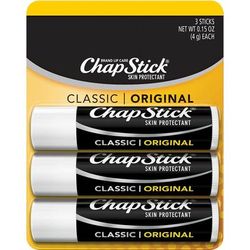 Chapstick 70130 Original Lip Balm - Classic Original - Applicable on Lip - 3 / Pack GKC70130