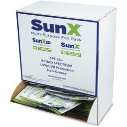 Coretex CTSS010661 SunX Single-Use Lotion/Towelette Combo in Wall-mount Dispenser, 50 Wipes SUXCTSS010661
