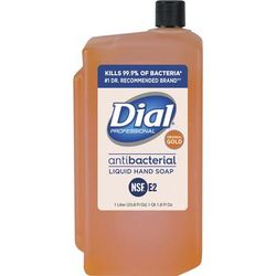 Dial Professional 84019 Gold Antimicrobial Liquid Hand Soap, Floral, 1000 mL Refill, 8/Carton - Case of 8 84019DIAL
