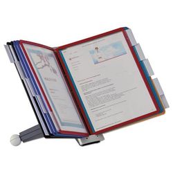 Durable Office Products Corporation 5542-00 SHERPA Desk Reference System, 10 Panels, 10 x 5 5/8 x 13 7/8, Assorted Borders DBL554200