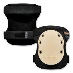 Ergodyne 18326 ProFlex 325HL Non-Marring Rubber Cap Knee Pads, Hook and Loop Closure, One Size, Tan Cap, Pair, Ships in 1-3 Business Days - 1 Pair EGO