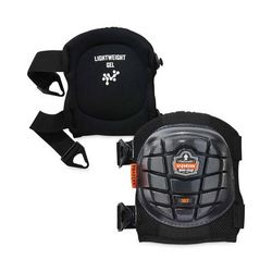 Ergodyne 18457 ProFlex 357 Lightweight Gel Knee Pads, Short Cap, Buckle Closure, One Size Fits Most, Black, Pair, Ships in 1-3 Business Days - 1 Pair