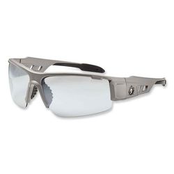 Ergodyne 52180 Skullerz Dagr Safety Glasses, Matte Gray Nylon Impact Frame, Indoor/Outdoor Polycarbonate Lens, Ships in 1-3 Business Days EGO52180