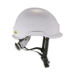 Ergodyne 60254 Skullerz 8974-MIPS Class E Safety Helmet with MIPS Elevate Ratchet Suspension, White, Ships in 1-3 Business Days