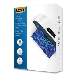 Fellowes 52041 Laminating Pouches, 7 mil, 9" x 11.5", Gloss Clear, 100/Pack - Pack of 100