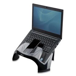 Fellowes 8020201 Smart Suites Laptop Riser with USB, 13.13" x 10.63" x 7.5", Black/Clear