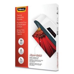 Fellowes FEL5223001 Laminating Pouches, 5 mil, 9" x 11", Gloss Clear, 100/Pack - Pack of 100