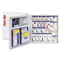 First Aid Only 746006 ANSI 2015 SmartCompliance Food Service First Aid Kit, w/o Medication, 50 People, 260 Pieces, Metal Case - 1 Kit FAO746006
