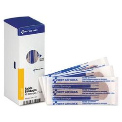 First Aid Only FAE3101 Refill for SmartCompliance General Business Cabinet, Fabric Bandages, 1 x 3, 40/Box - Box of 40 FAOFAE3101