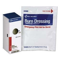 First Aid Only FAE7012 SmartCompliance Refill Burn Dressing, 4 x 4, White - 1 Box