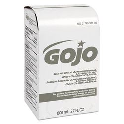 Gojo 9212-12 Ultra Mild Lotion Soap w/Chloroxylenol Refill, Floral Balsam, 800mL, 12/Carton - Case of 12 921212GOJ