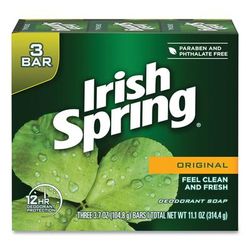 Irish Spring® 14177CT Bar Soap, Irish Spring, 12-Hr Protection, 3.75Oz Bar, 18/Ct - Case of 18 CPC14177CT