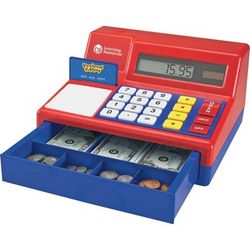 Learning Resources LER2629 Pretend/Play Calulator Cash Register, 71Pcs, Multi LRNLER2629