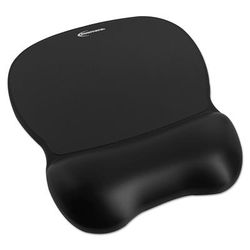 Innovera 51450 Gel Mouse Pad w/Wrist Rest, Nonskid Base, 8-1/4 x 9-5/8, Black IVR51450