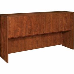 Lorell 69417 Hutch w/Doors, 66"x36"x15", Cherry LLR69417
