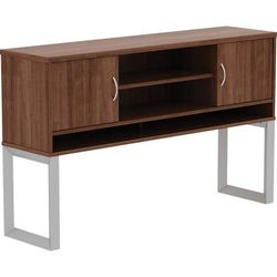 Lorell 16240 Hutch, 2-piece Frame, 59"x15"x36", Walnut LLR16240