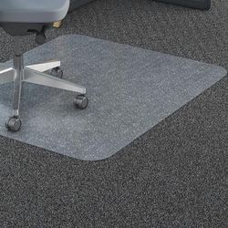 Lorell 69705 Studded Chairmat, Polycarbonate, 46"x60", Clear LLR69705