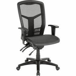 Lorell 86905 Mesh Swivel Executive Chair, 28-1/2" x 28-1/2" x 45", Black