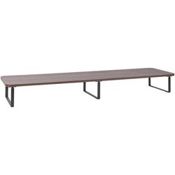 Lorell 99557 Quick-Install Monitor Laptop Riser - 4.8", x 39.4" x 10.2" Depth - Powder Coated - Steel, Particleboard, Silicone - Teak