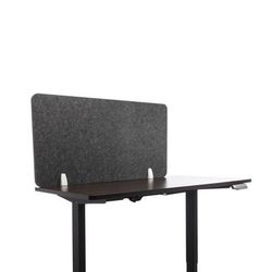 Lumeah LUDS48241A Desk Screen Cubicle Panel and Office Partition Privacy Screen, 47 x 1 x 23.5, Polyester/Nylon, Ash GN1LUDS48241A