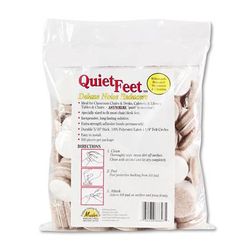 Master Caster 88847 Quiet Feet Deluxe Noise Reducers, 1.25" dia, Circular, Beige, 100/Pack - Pack of 100 MAS88847