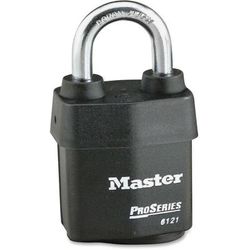 Master Lock Company 6121D Rekeyable Padlock, Pro Series, Weather Touch, 2.125"Wide, BK