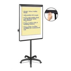 MasterVision™ EA4800055 Silver Easy Clean Dry Erase Mobile Presentation Easel, 44" to 75-1/4" High
