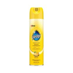 Pledge 336298 Furniture Polish, Lemon, 9.7 oz Aerosol Spray, 6/Carton - Case of 6