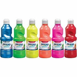 Prang 10799 Fluorescent Paint Set, 16oz., Ast - 1 Set DIX10799