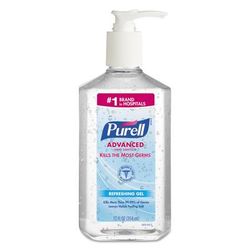 Purell 3659-12 Advanced Hand Sanitizer Refreshing Gel, Clean Scent, 12 oz Pump Bottle GOJ365912EA