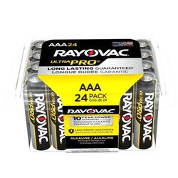 Rayovac ALAAA24PPJ Ultra Pro Alkaline AAA Batteries, 24/Pack