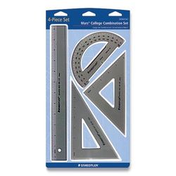 Staedtler 56932BK College Combination Set, Plastic, Transparent Smoke - 1 Set STD56932BK