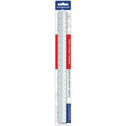 Staedtler 98719-34BK Plastic Triangular Scales, For Engineers, 12 STD9871934BK