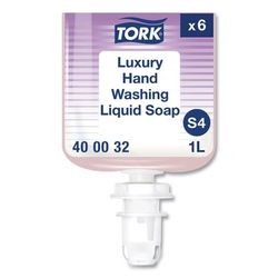 Tork 400032 Luxury Liquid Soap, Soft Rose Scent, 1L Refill, 6/Carton - Case of 6 TRK400032