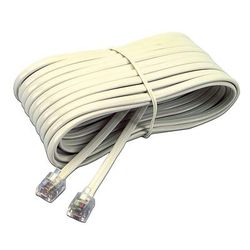 Softalk 04020 Telephone Extension Cord, Plug/Plug, 25 ft., Ivory SOF04020