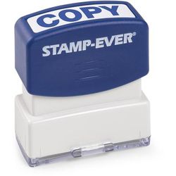 Trodat 5945 Pre-inked Stamp - Message Stamp - "COPY" - 0.56" Impression Width x 1.69" Impression Length - Blue - TAA Compliant TDT5945