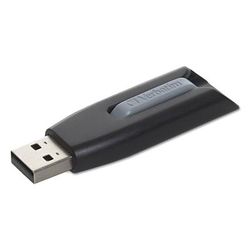 Verbatim 49168 Store 'n' Go V3 USB 3.0 Drive, 256 GB, Black/Gray VER49168