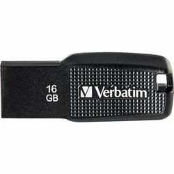 Verbatim 70875 16GB Ergo USB Flash Drive, Black