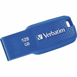 Verbatim 70880 128GB Ergo USB 3.0 Flash Drive, Blue VER70880