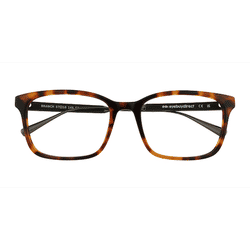 Unisex s square Tortoise Acetate,Mixed Wood,Metal Prescription eyeglasses - Eyebuydirect s Branch