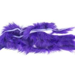 Hareline Dubbin Crosscut Rabbit Strips - Crawfish Orange 1/8 in