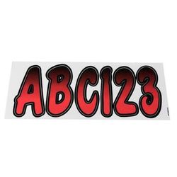 Hardline Series Letter Kit - Blue/Black