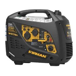 FIRMAN W01784 2100/1700 Watts Inverter Generator - 50 State - Black