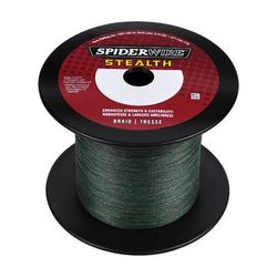 SpiderWire Stealth Braided Fishing Line - Bulk Spools - Moss Green