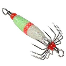 Beau Mac Skinny Squid Jig - Green Glow X-Long