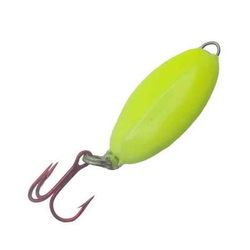 Ned's Bait Box Pout Bomb Jigging Spoon - 3in - Red Glow