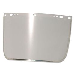 Anchor Brand Visor, Clear, Aluminum Bound, 9 in x 15-1/2 in, for Jackson Safety Head Gear/Cap Adaptors (101-3440-B-CL)
