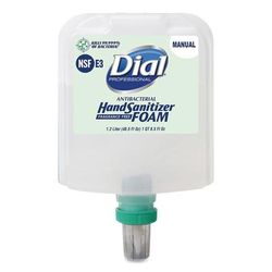Dial(R) Professional Dial 1700 Manual Refill Antibacterial Foaming Hand Sanitizer, Fragrance-Free, 1.2 L, 3/Carton (DIA19714CT)