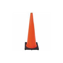 Cortina PVC Traffic Cone, 28 in, PVC, Orange/Black (831-03-500-07)