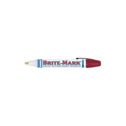 Dykem BRITE-MARK 40 Threaded Cap/Barrel Permanent Paint Marker, Yellow, Medium (253-40006)